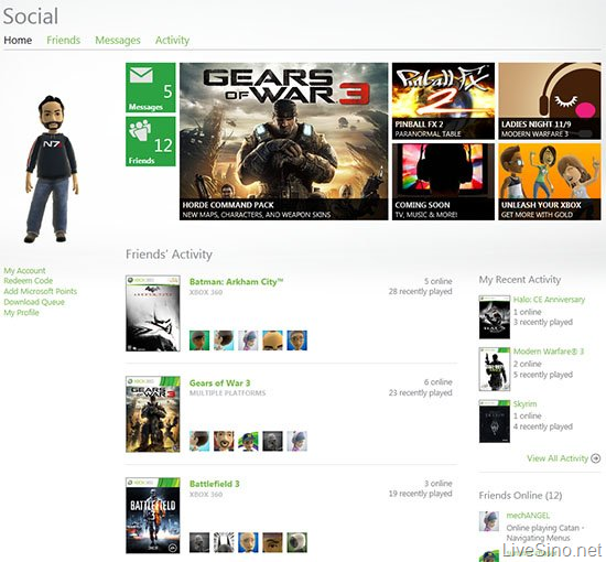 Xbox.com 即将大改版：社交与视频