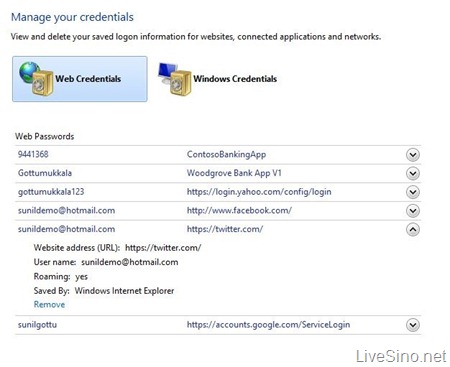 Windows 8 数字身份管理：密码也漫游