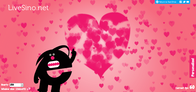 微软 IE 团队发布情人节 HTML 5 Demo：Love is in the Air!