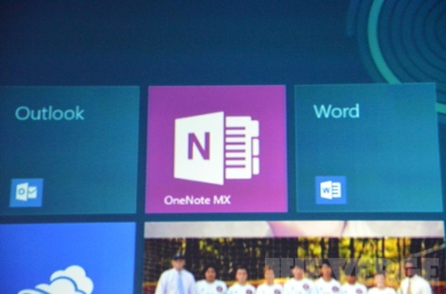 微软演示 OneNote Windows 8 风格应用（原 Metro 风格应用）