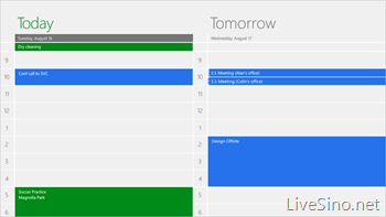 设计 Windows 8 Calendar 日历应用