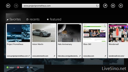 E3 专题: 面向客厅的浏览器–Internet Explorer for Xbox 今秋发布
