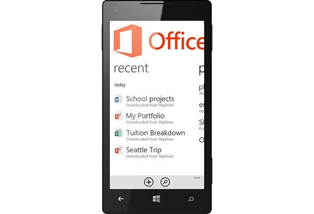 微软披露部分 Office for Windows Phone 8 特性