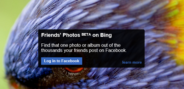 Bing 与 Facebook 新整合：Facebook 好友照片