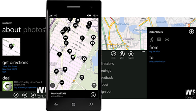 Windows Phone 版诺基亚地图(Nokia Maps)更新至 2.5