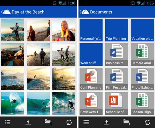 更多关于 SkyDrive for Android 应用，及 Calendar 更新