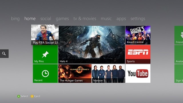 新 Xbox LIVE 2012 Dashboard 更新今天推出