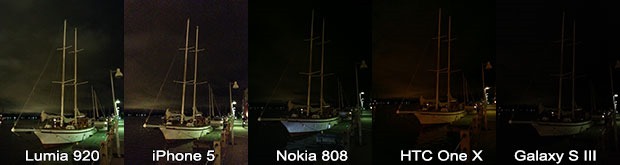弱光拍照对比：Lumia 920 与竞争对手们