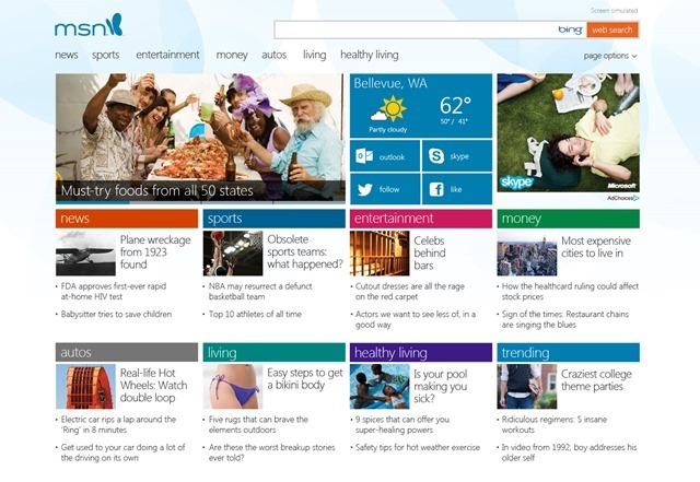新版 MSN for Windows 8 预告
