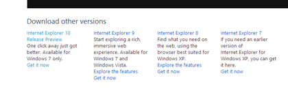 IE10 for Windows 7 下载页面提前上线，下载地址指向微软内网
