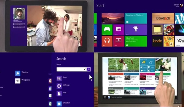 四部 Windows 8 特性宣传、产品指南视频披露
