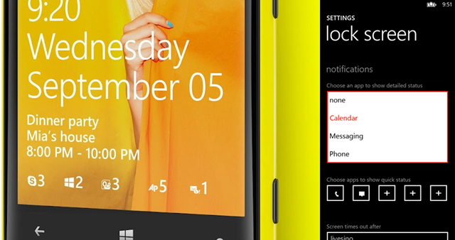 官方图证实 Windows Phone 8 锁屏通知图标自定义
