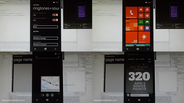 泄露的 Windows Phone 8 SDK 模拟器演示视频两部