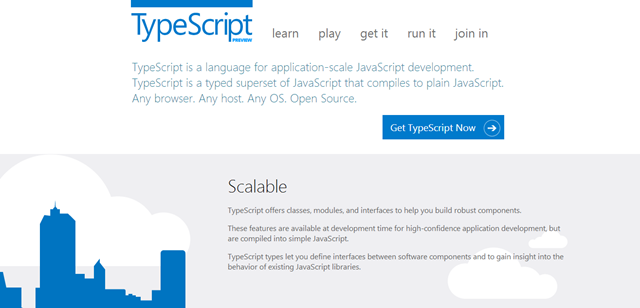 微软宣布新编程语言 TypeScript