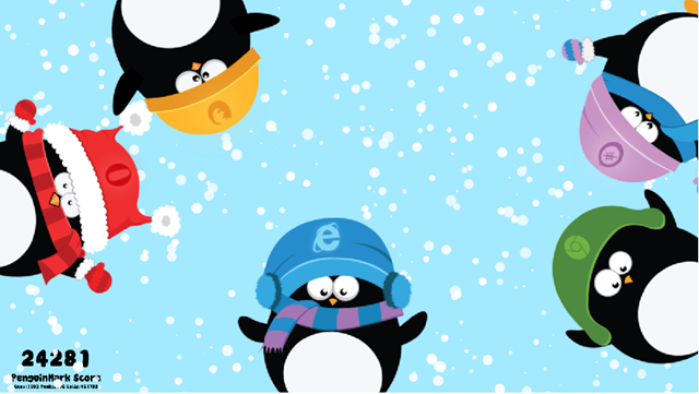 微软 IE 团队发布圣诞 HTML 5 新演示：Penguin Mark