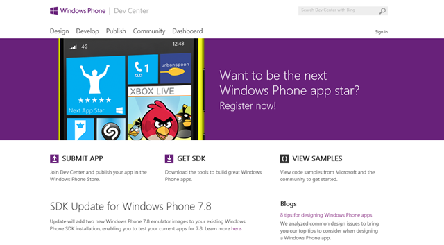 微软推出 Windows Phone 7.8 SDK