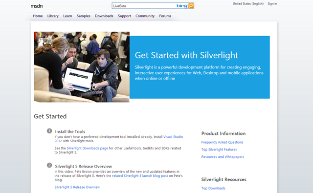 微软关闭 Silverlight.net 网站