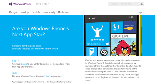 Next App Star：推荐 Windows Phone 应用上电视
