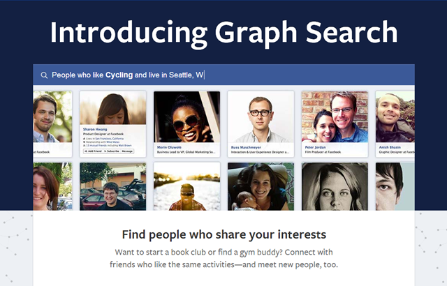 Facebook 推出社交图谱搜索，进一步与微软 Bing 合作