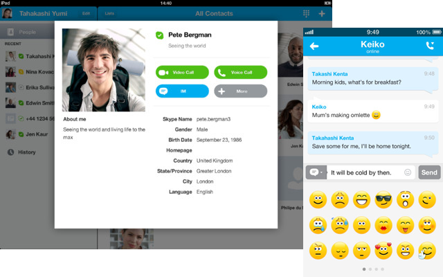 Skype for iOS 更新，支持 Microsoft 帐户登录