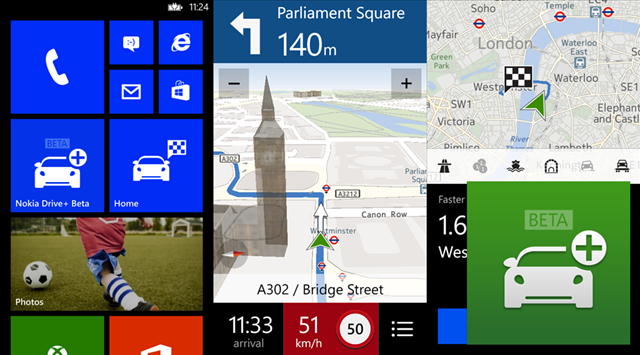 WP8 版 Nokia Drive+ Beta 更新，增加省电模式