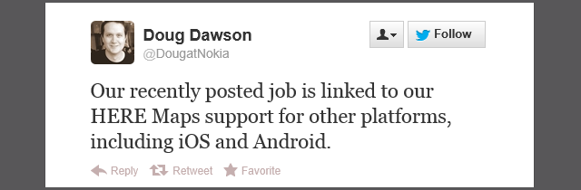 诺基亚证实 Linux 工程师招聘是为 HERE 地图，否认诺基亚 Android 计划传言