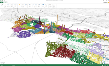 微软推出地理时间大数据可视化项目 GeoFlow