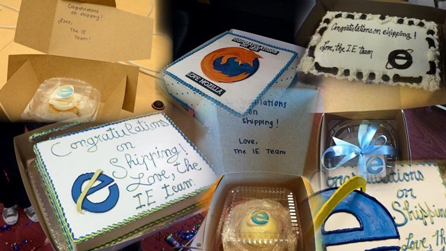 IE 团队赠蛋糕庆祝 Mozilla 15 岁生日