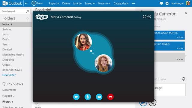 Outlook.com 新视频：Skype 整合即将到来