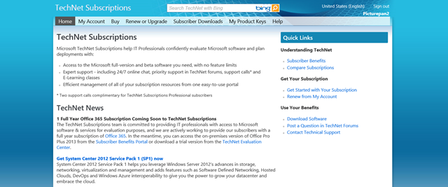 TechNet 订阅即将加入 1 年 Office 365 订阅
