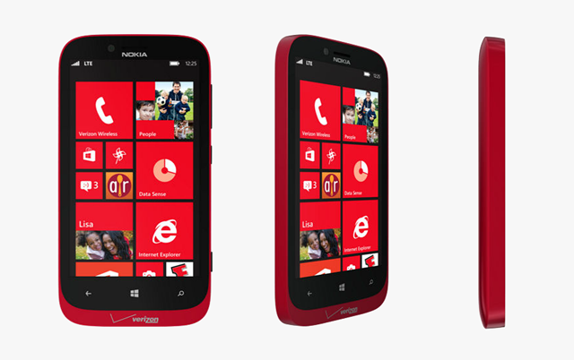 红色版诺基亚 Lumia 822