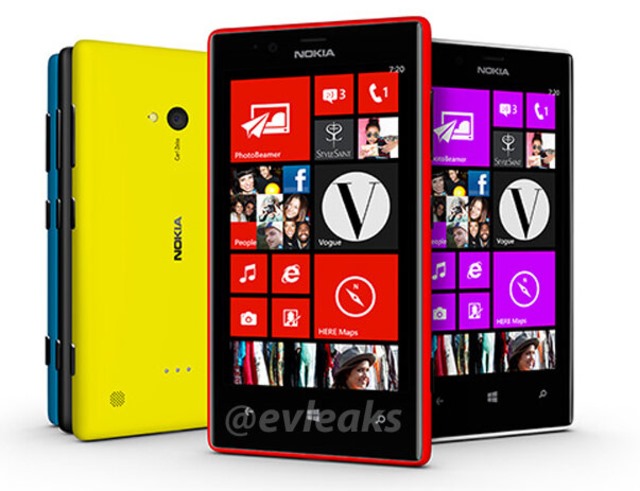 诺基亚 Lumia 720 和 Lumia 520 外观图泄露