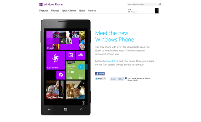 在 iPhone 和 Android 上体验 Windows Phone 8 演示，新增 Facebook 整合