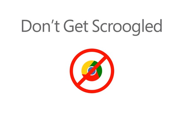 微软内部 Scroogled 广告视频“泄露”：山寨版 Google Chrome 广告