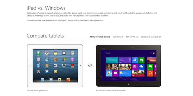 微软 iPad vs. Windows 广告系列