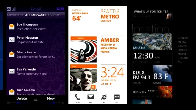 微软早期 Windows Phone “Metro”概念设计视频