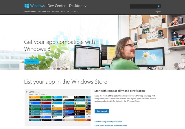 Windows Dev Center 改版新体验上线