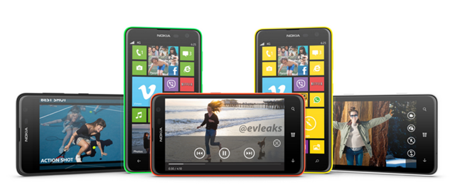 诺基亚 Lumia 625 渲染图、配置信息全泄露