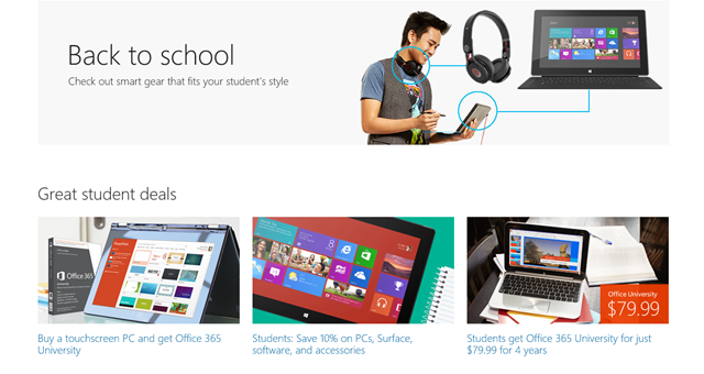 微软返校折扣，Surface、PC、软件、配件等促销