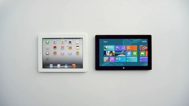 iPad vs. Windows 系列最新广告：Surface RT