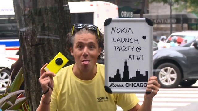 AT&T 芝加哥店内 Lumia 1020 特别上市活动