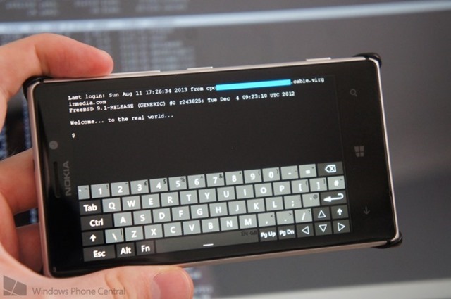 Windows Phone 8 版 PuTTY 客户端应用正在开发