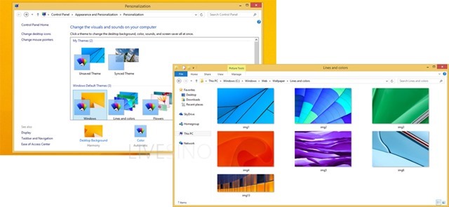 Windows 8.1 RTM 包括新壁纸、主题、锁屏壁纸