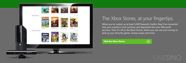 Xbox LIVE Rewards 放弃 MS Points 虚拟货币