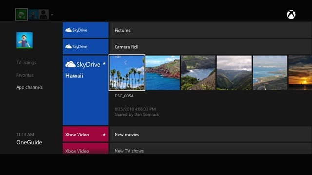 微软宣布 Xbox One 版 SkyDrive 应用细节