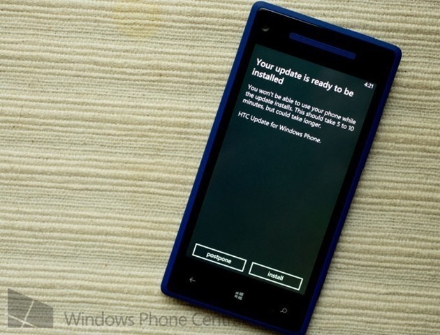 HTC 8X 开始收到 WP8 Update 3 更新