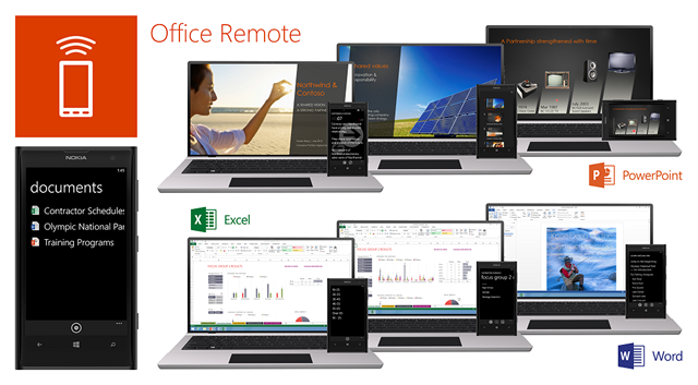 Office Remote：WP8 手机端控制 Office 演示