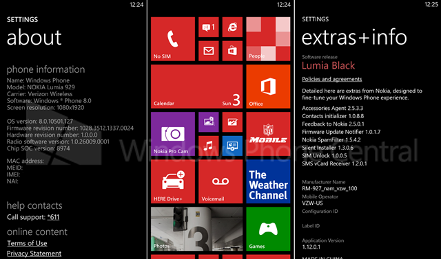 Verizon 定制诺基亚 Lumia 929 真机照全面曝光