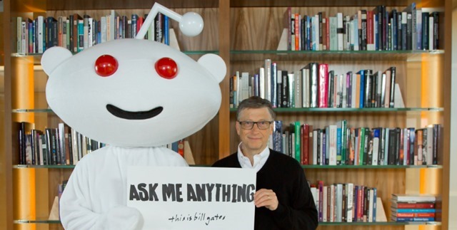 Bill Gates 参加 Reddit 有问必答，谈微软新职位