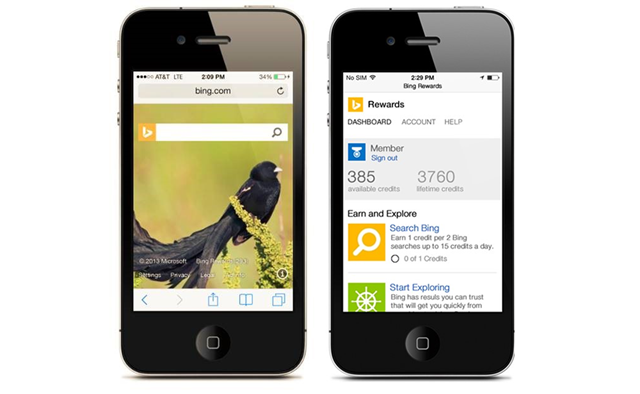 Bing Rewards 奖励计划扩展到 iOS 和 Android